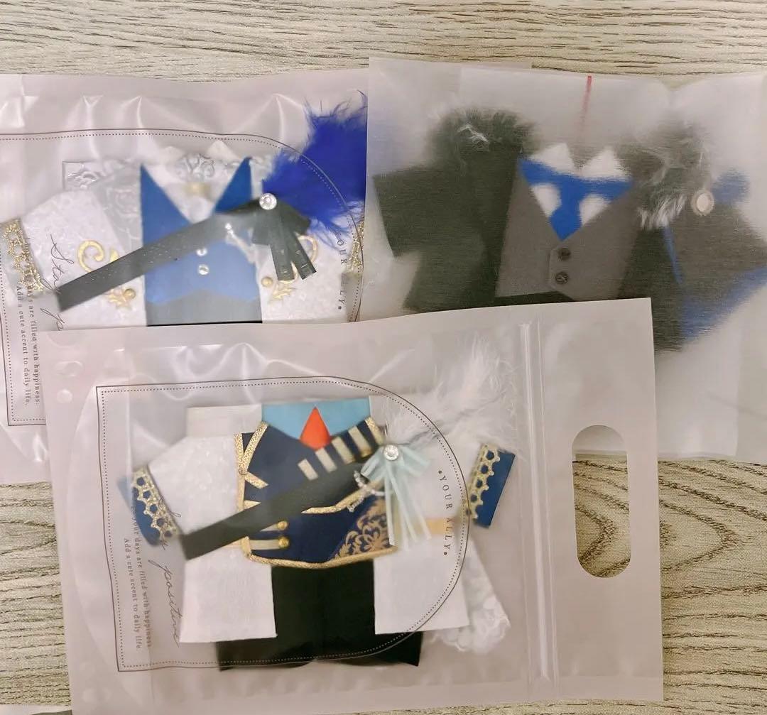 ぬい服　3点セット ✿20cm✿革ジャケットセット ぬいぐるみ服 3点 | KiriDoll